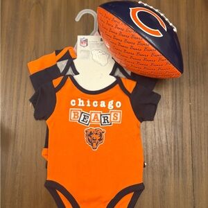 NFL Chicago Bears Orange and Navy Bodysuit